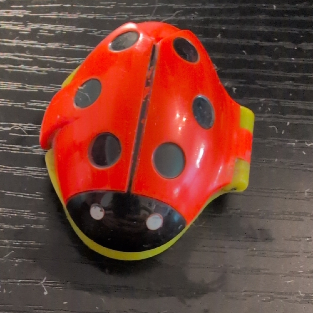 Vintage Avon Ladybug Toy - Red, Black, and Yellow